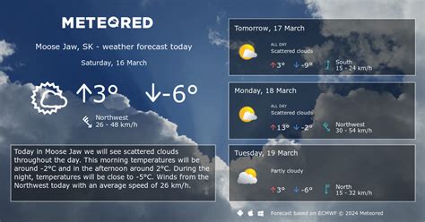 weather in moose jaw tomorrow